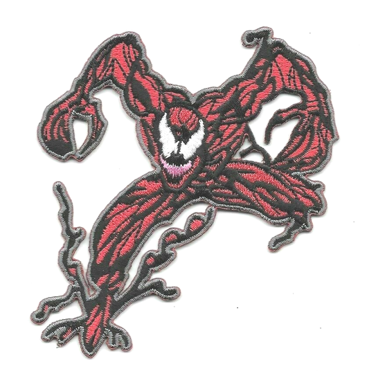 4" tall, Carnage (The Amazing Spider-Man) embroidered patch. Sew or iron on. New.

Please note we will always combine shipping on like items.  Any additional patch or pin will ship for 50 cent per item.  Any additional payment will be reimbursed to your Paypal account.  Thank You.