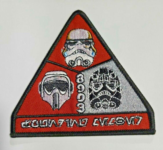 3.5 inches tall,  a new Star Wars Imperial Military Uniform embroidered patch. Sew on or iron on. New.

Please note we will always combine shipping on like items.  Any additional patch or pin will ship for 50 cent per item.  Any additional payment will be reimbursed to your Paypal account.  Thank You.