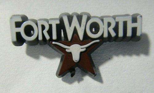 Fort Worth, Texas "Long Horn Logo" Lapel Pin - New
