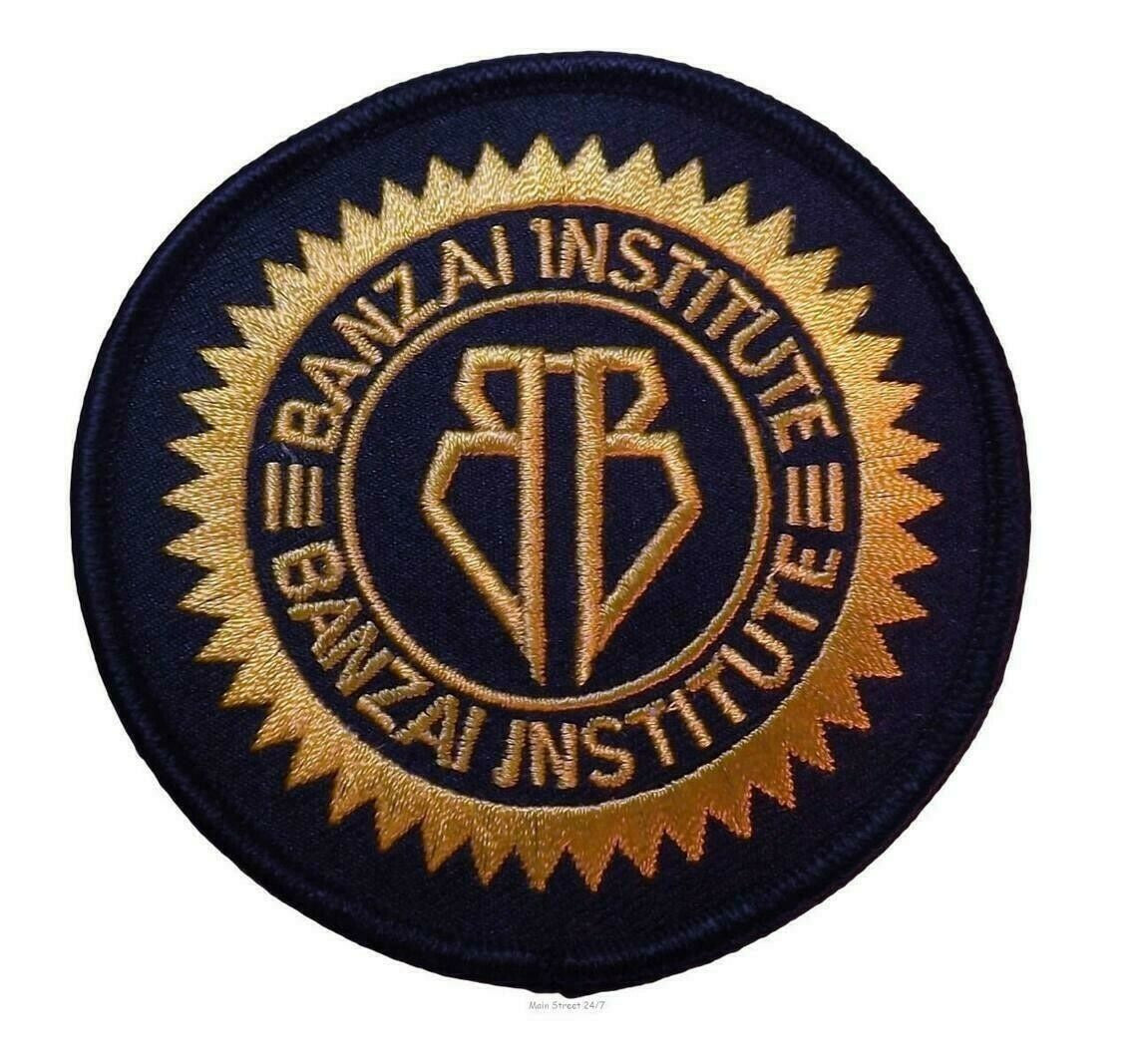 3 inch diameter, Buckaroo Banzai, Banzai Institute embroidered patch. Sew or iron on. New.

Please note we will always combine shipping on like items.  Any additional patch or pin will ship for 50 cent per item.  Any additional payment will be reimbursed to your Paypal account.  Thank You.