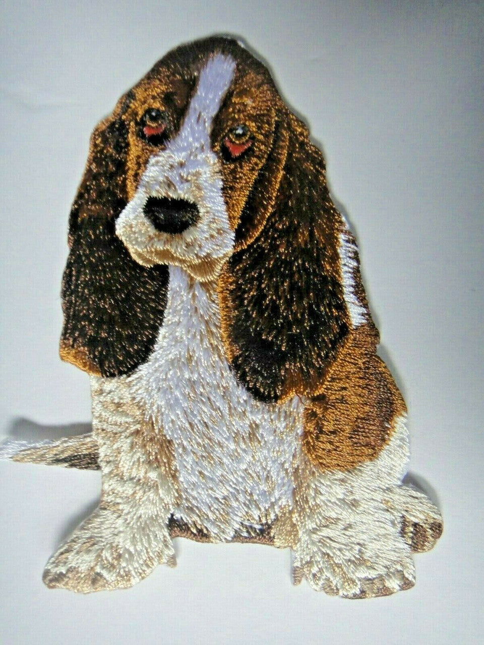 4 inches tall, a new "Cocker Spaniel Dog" embroidered patch. Sew on or iron on. New. 

Please note we will always combine shipping on like items.  Any additional patch or pin will ship for 50 cent per item.  Any additional payment will be reimbursed to your Paypal account.  Thank You.