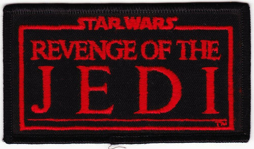 Star Wars VI, Revenge Of The Jedi Logo Embroidered Patch - New