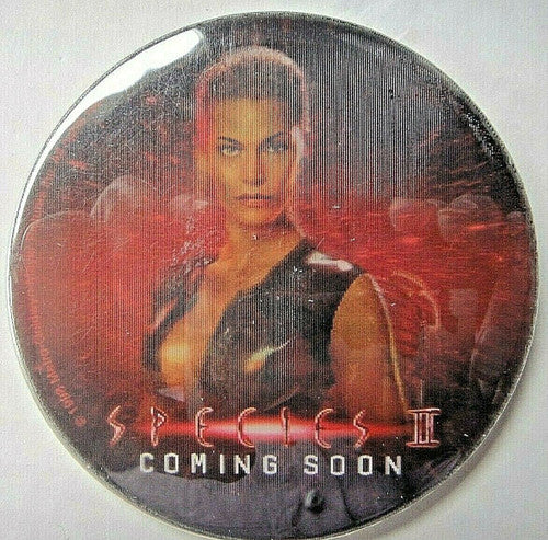 Species II (Natasha Hentsridge) Holographic Movie Poster Pin (1998) new