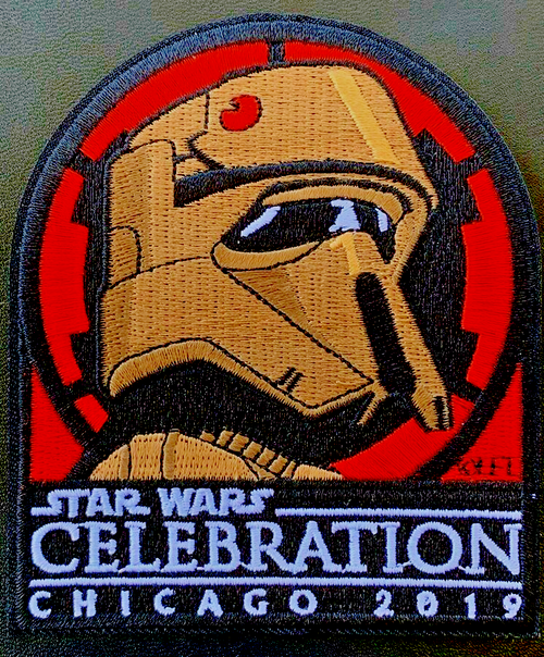 Star Wars Celebration Chicago 2019 Speeder Scout Embroidered Patch -new