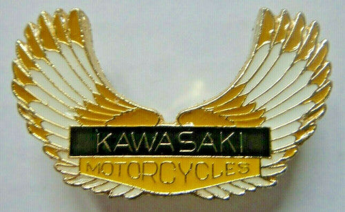 Kawasaki Motorcycle "Eagle Wings" Metal Enamel Lapel Pin