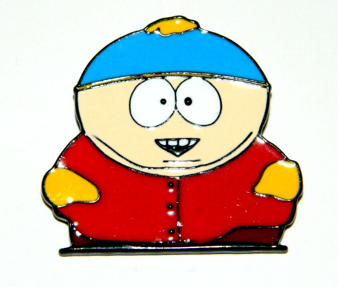 1. 1/2 inches tall, A new South Park TV Series  Kenny McCormick  "Standing" Metal Enamel Pin with clutch back.  
Good luck. 

Please note we will always combine shipping on like items.  Any additional patch or pin will ship for 50 cent per item.  Any additional payment will be reimbursed to your Paypal account.  Thank You.