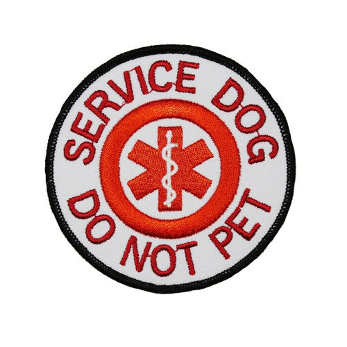 Service Dog "Do Not Pet" Embroidered Patch -new
