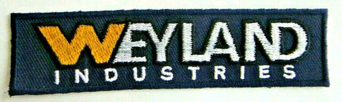 Aliens "Weyland Industries" Logo Embroidered Patch -new