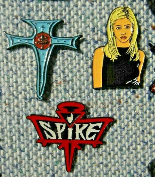 Buffy the Vampire Slayer 3 Enamel Pin Set. -new