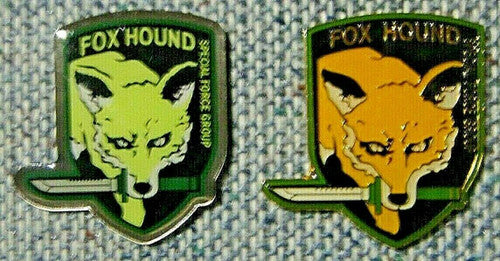 Metal Gear Solid Fox Hound Special Forces 2 pin lot -new