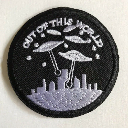 UFO "Out of This World" Embroidered Patch -new
