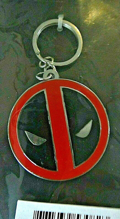 Deadpool Evil Logo Enamel Metal Key Chain -new