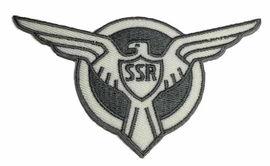 4 inches wide, Captain America, Agent Carter SSR Wings Logo embroidered patch. Sew on or iron. New.

Please note we will always combine shipping on like items.  Any additional patch or pin will ship for 50 cent per item.  Any additional payment will be reimbursed to your Paypal account.  Thank You.
