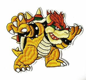 3" x 4" tall, a new Super Mario Bros.: Bowser embroidered patch from Super Mario. New.
 
Please note we will always combine shipping on like items.  Any additional patch or pin will ship for 50 cent per item.  Any additional payment will be reimbursed to your Paypal account.  Thank You.