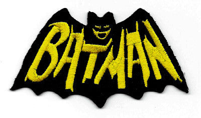 1 3/4" x 3 1/2", Batman 1966 TV logo (Adam West) embroidered patch. Sew on or iron on. New.

Please note we will always combine shipping on like items.  Any additional patch or pin will ship for 50 cent per item.  Any additional payment will be reimbursed to your Paypal account.  Thank You.