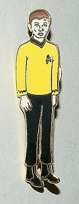 Star Trek: The Original Series Lieutenant Hikaru Sulu Figure Clossaine Pin -1988