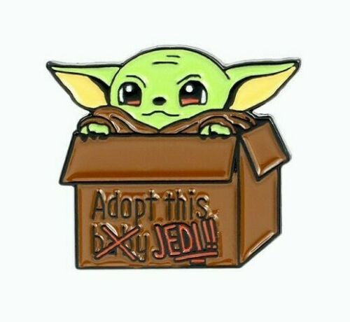 Star Wars, "Adopt This Baby Jedi" Enamel Pin - New