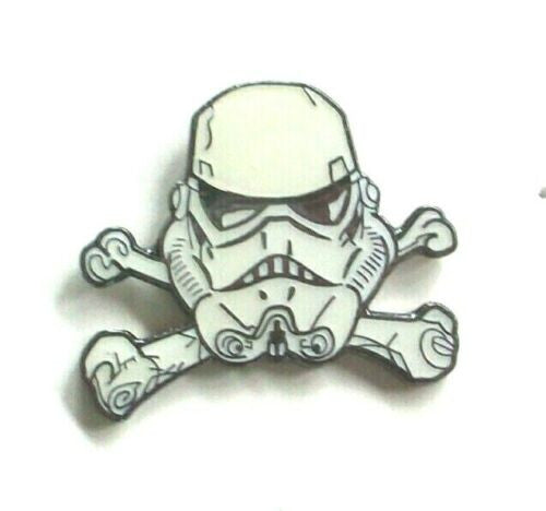 1.25 inch wide, a new Star Wars "Skull & Bonez" Imperial Storm Trooper enamel pin with clutch back. New.

Please note we will always combine shipping on like items.  Any additional patch or pin will ship for 50 cent per item.  Any additional payment will be reimbursed to your Paypal account.  Thank You.