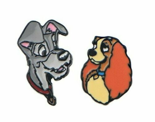 1/2 inches tall, a new The Lady and the Tramp "Character" stud earrings with a single post backing. New.

Please note we will always combine shipping on like items.  Any additional patch or pin will ship for 50 cent per item.  Any additional payment will be reimbursed to your Paypal account.  Thank You.
