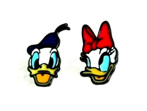 Donald Duck & Daisy Duck "Characters" Stud Earrings - New