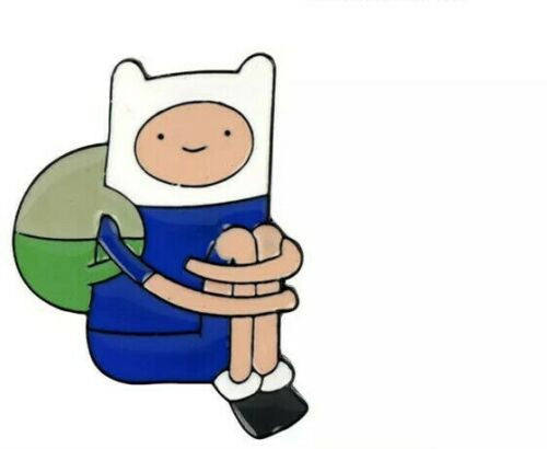 1. 1/8  inches tall, a new Adventure TIme "Finn seated" enamel pin with a post and butterfly back

Please note we will always combine shipping on like items.  Any additional patch or pin will ship for 50 cent per item.  Any additional payment will be reimbursed to your Paypal account.  Thank You.