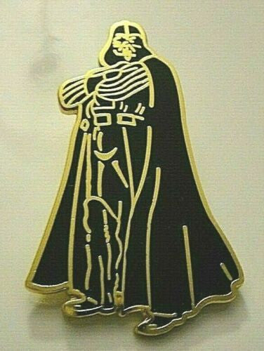 2 inches tall, a new Star Wars Darth Vader Standing metal enamel pin with clutch back

Please note we will always combine shipping on like items.  Any additional patch or pin will ship for 50 cent per item.  Any additional payment will be reimbursed to your Paypal account.  Thank You