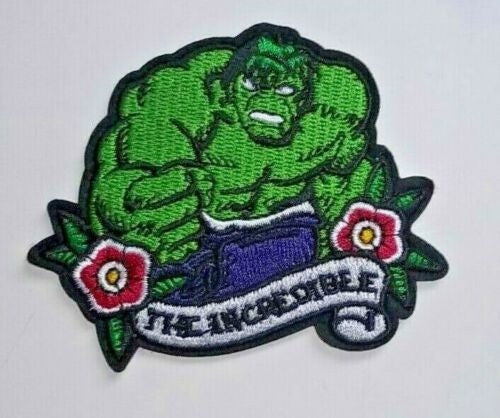 Marvel Comics" The Incredible Hulk "with Roses" Embroidered Patch - New