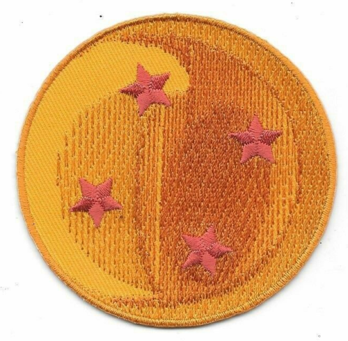 3 inches diameter, a new Dragon Ball Z, "4 Star Dragon Ball" embroidered patch. Sew on or iron on. New.

Please note we will always combine shipping on like items.  Any additional patch or pin will ship for 50 cent per item.  Any additional payment will be reimbursed to your Paypal account.  Thank You.