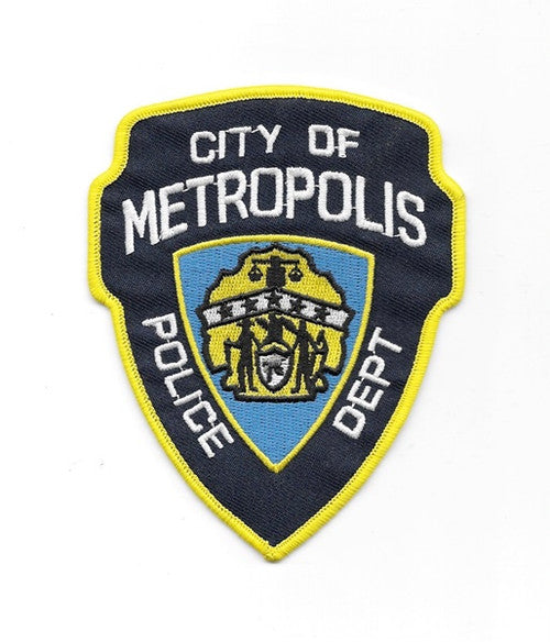 Superman City of Metropolis Police Department Logo Embroidered Patch