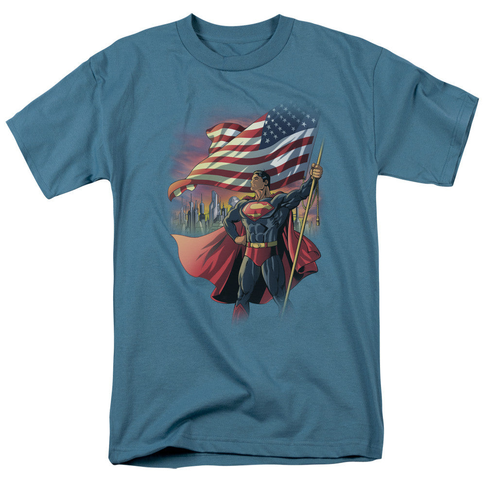 Superman American Hero
100% Cotton High Quality Pre Shrunk Machine Washable T Shirt
